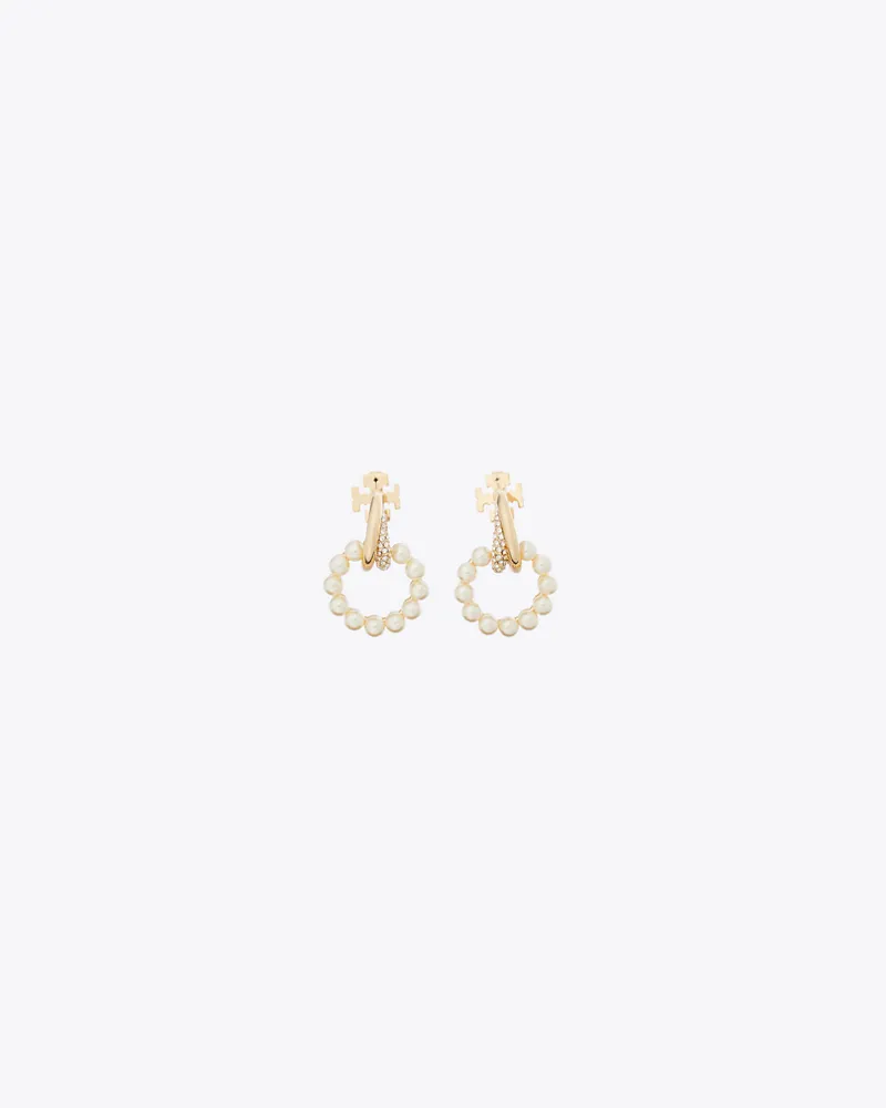 Tory Burch Kleine Moondance Doorknocker Perlenohrringe Tory