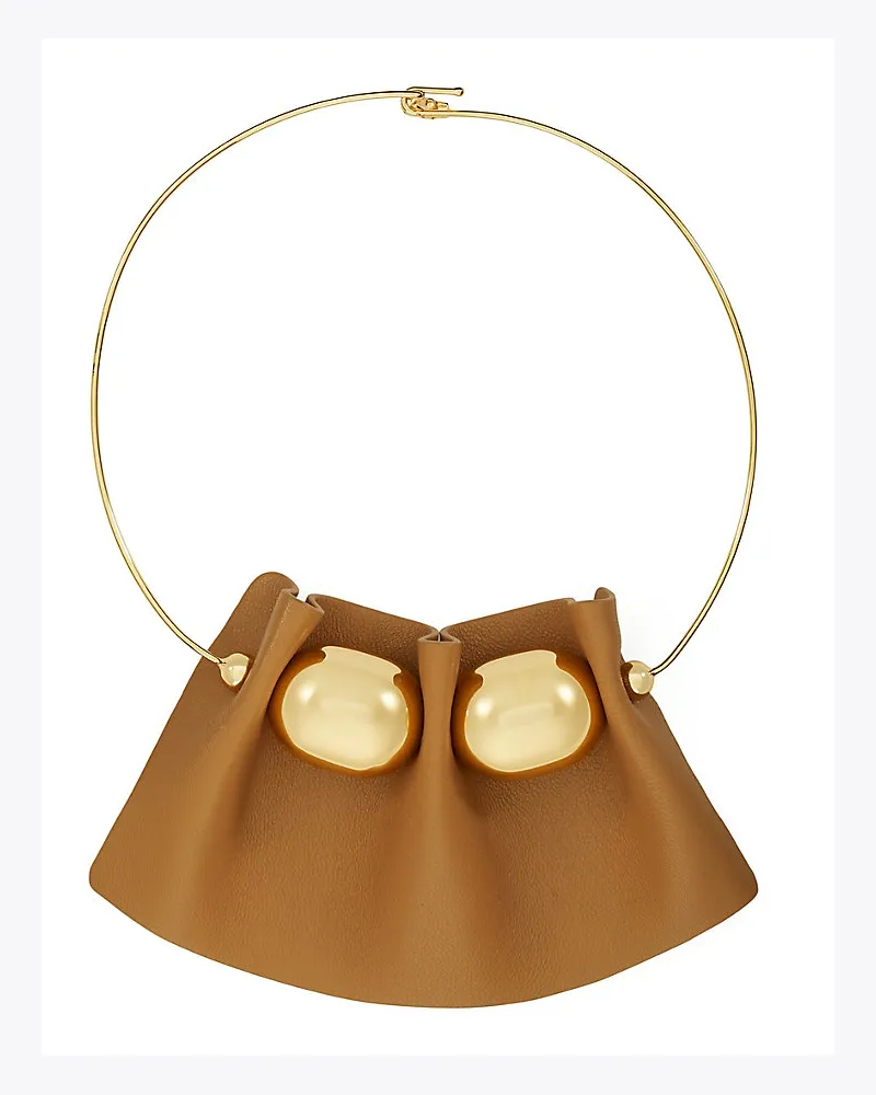 Tory Burch Collierkette Mit Geriffeltem Leder 