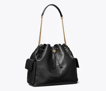 Damen Große gesteppte Charlie Schultertasche mit Tunnelzug