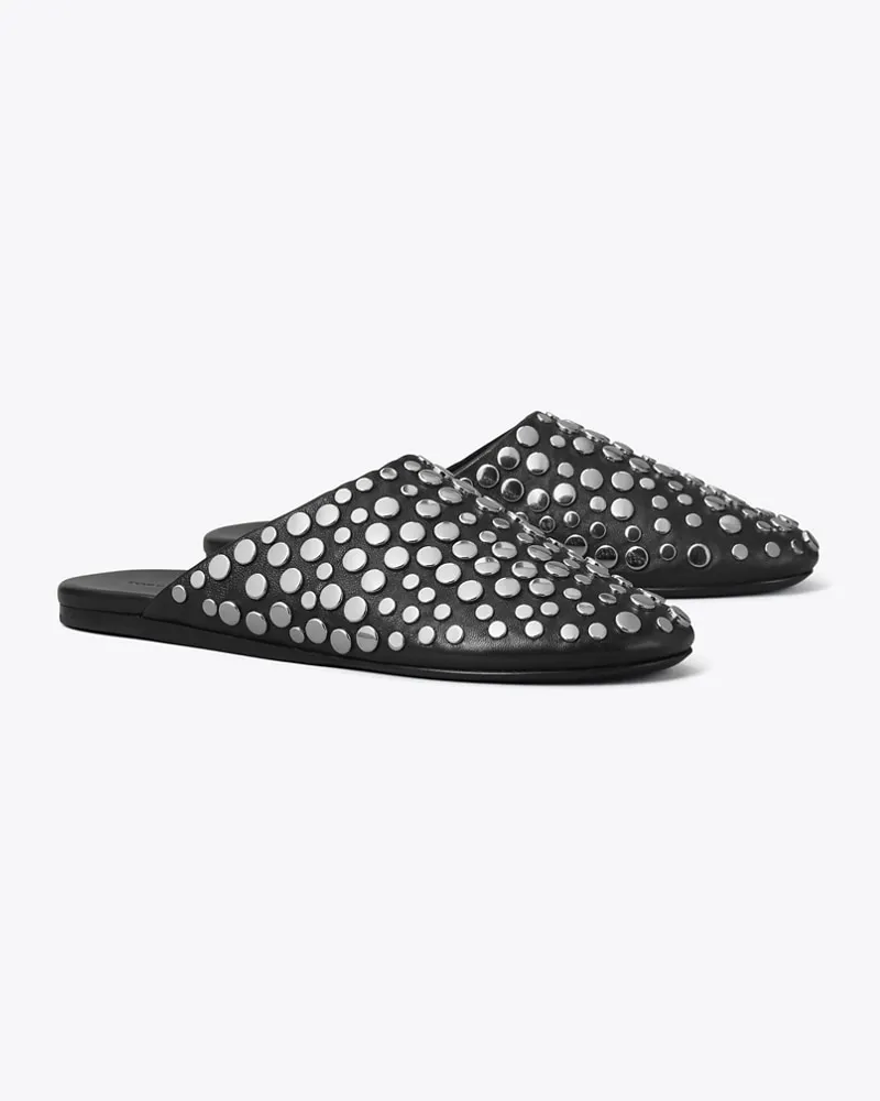 Tory Burch Damen Pantolette mit Nieten Perfect