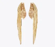 Damen Wave Ketten-Ohrringe