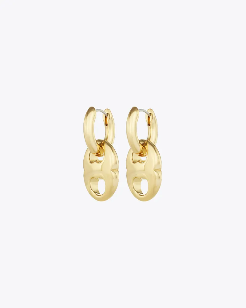 Tory Burch Damen Kleine Gemini Creolen Light