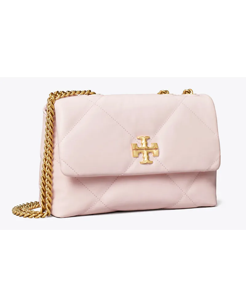 Tory Burch Small Kira Diamond Quilt Convertible Shoulder Bag Rose