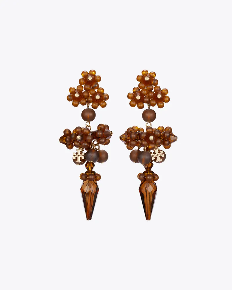 Tory Burch Damen Curiosity Beaded Linear Earrings Tory