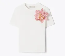 Damen Verziertes T-Shirt aus Baumwolle