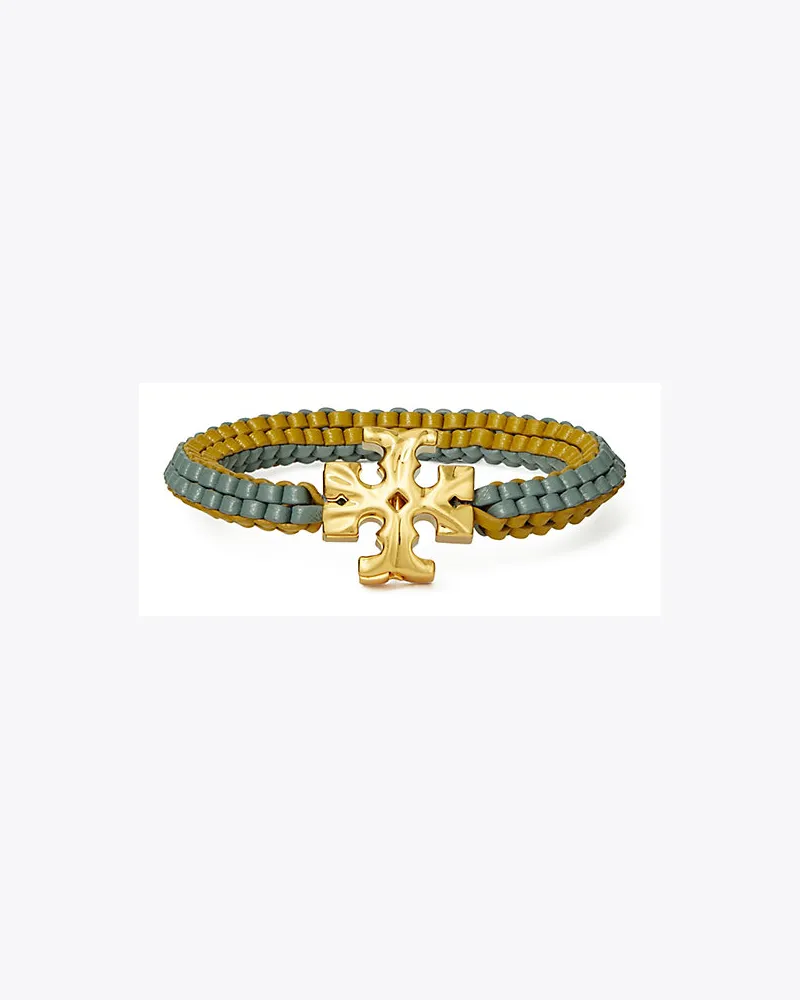 Tory Burch Gewebtes Roxanne Armband Aus Leder 