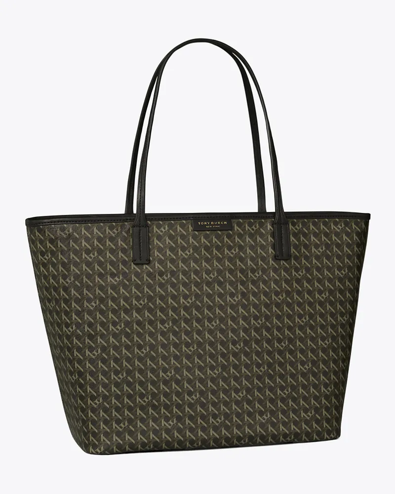 Tory Burch Damen Ever-Ready Tote Bag mit Reißverschluss in Schwarz Black