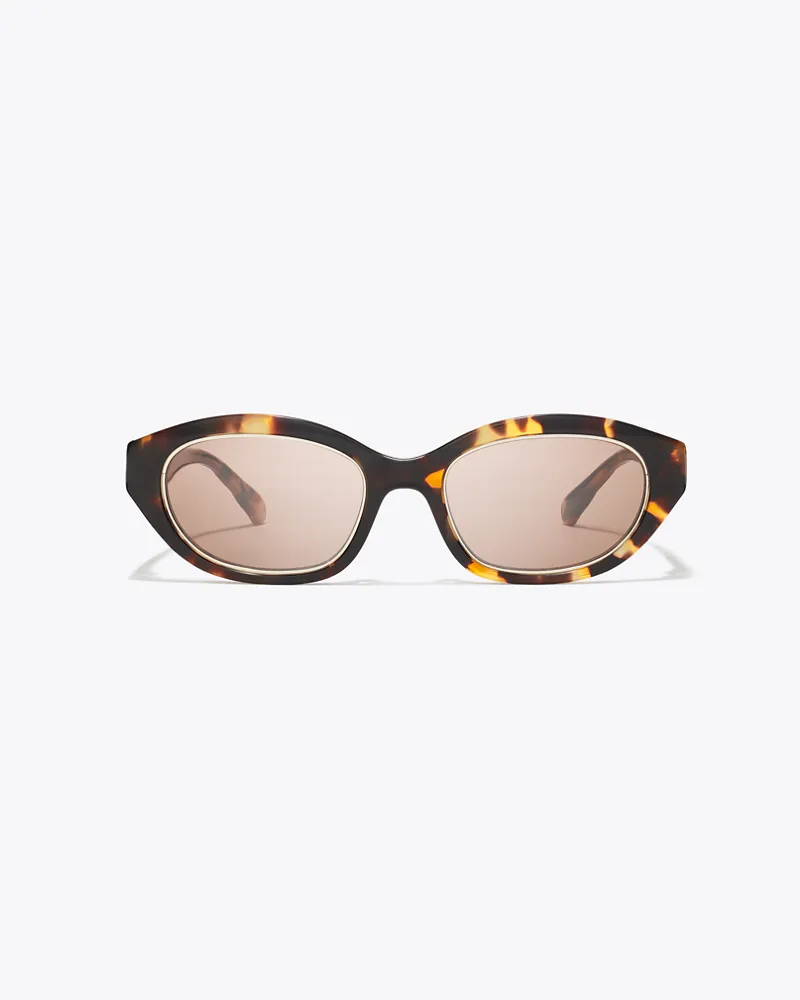 Tory Burch Damen Kira Cateye-Sonnenbrille Tortoise