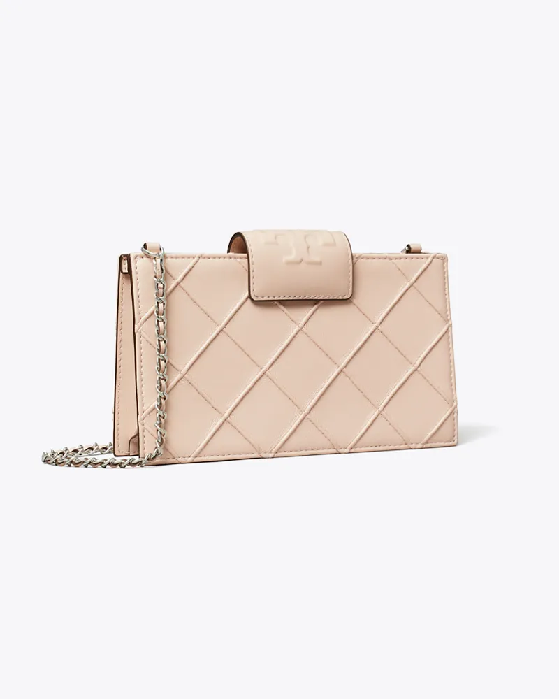 Tory Burch Damen Weiche Fleming Mini-Geldbörse mit Kettenriemen Soft