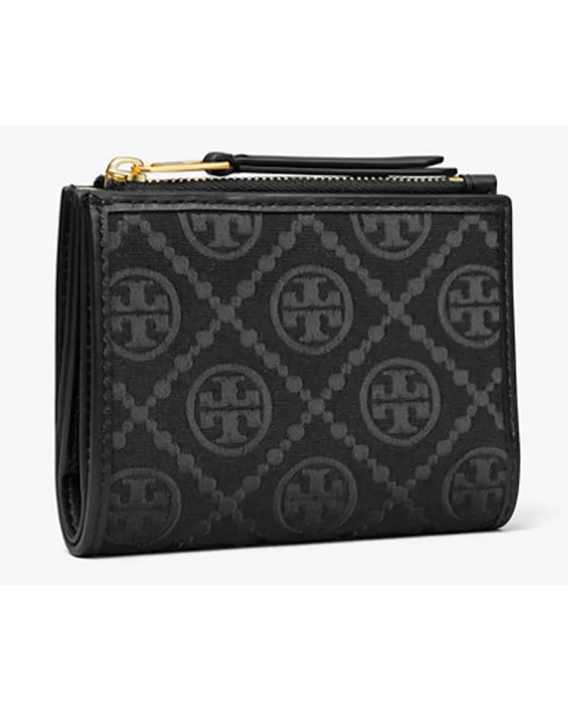 Tory Burch T Monogram Bi-Fold Wallet Black