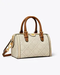 Tory Burch Petite T Monogram Barrel Bag Natural