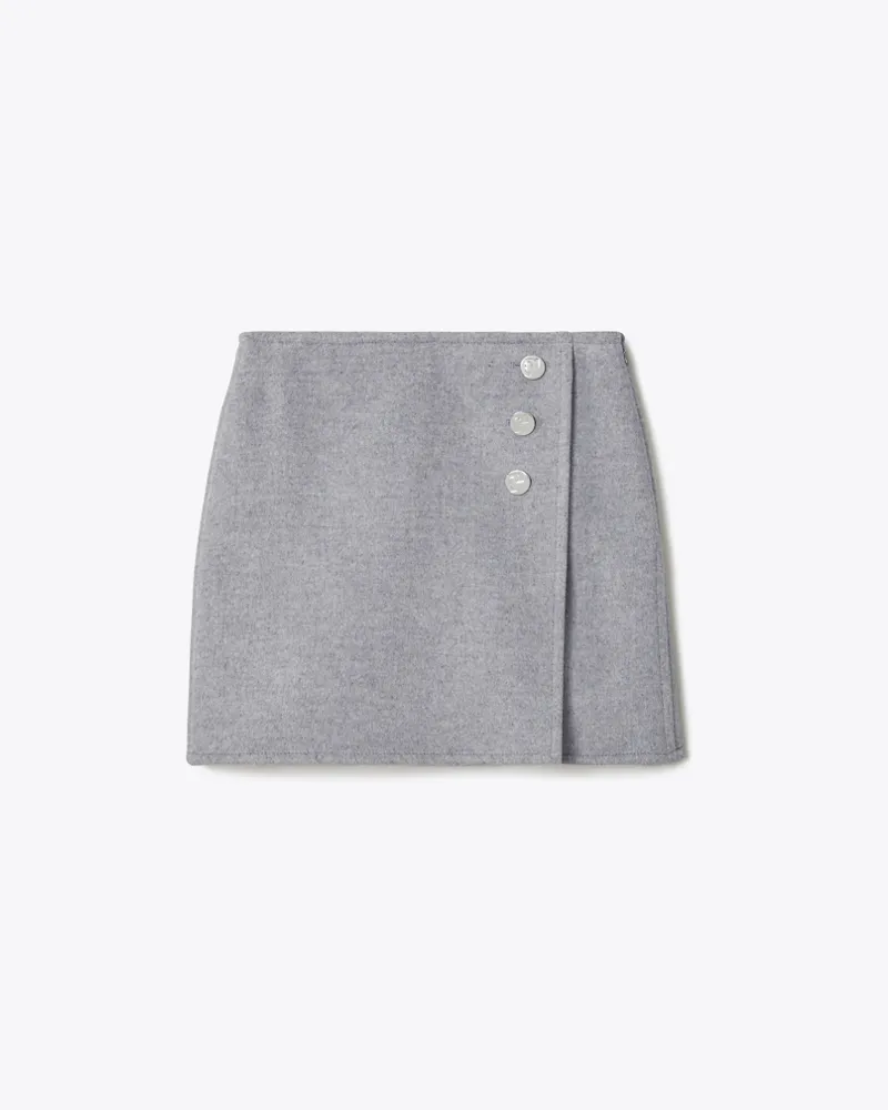 Tory Burch Damen Minirock mit T-Monogramm Gray