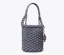 Damen Ella Hand-Crocheted Popcorn Bucket Bag