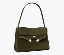 Damen Große Lee Radziwill Schultertasche aus Wildleder