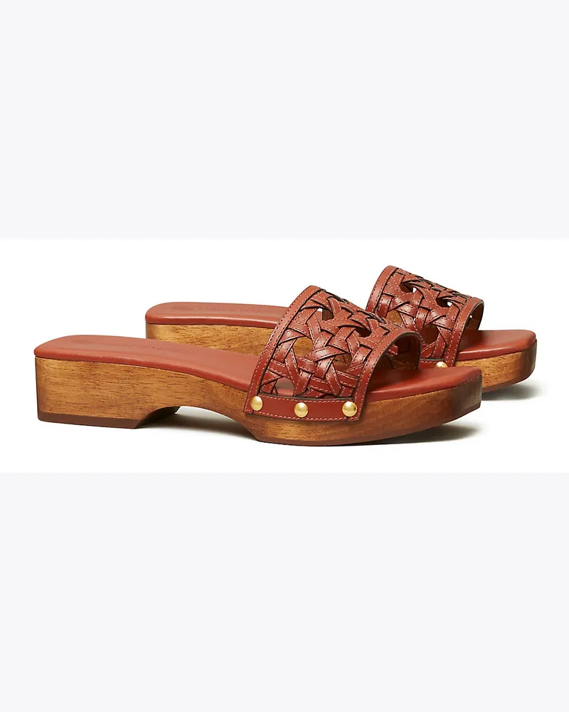 Tory Burch Clog Aus Korbgeflecht Brick