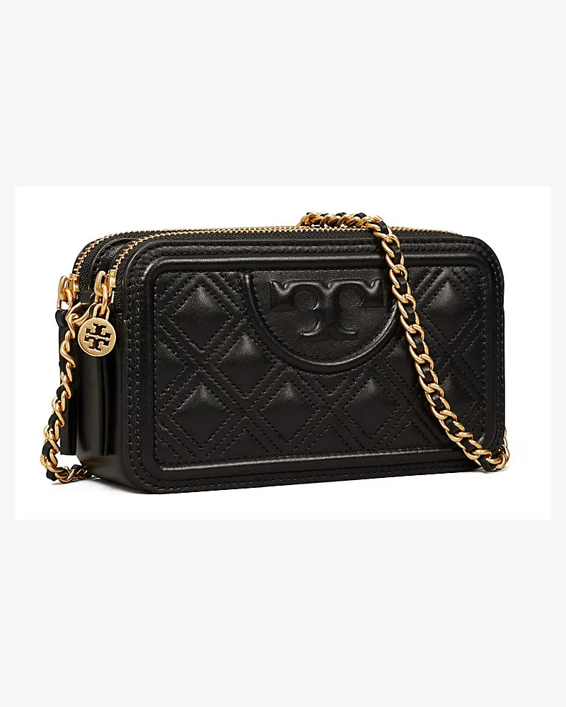 Tory Burch Fleming Mini Bag Mit Zwei Reißverschlüssen 