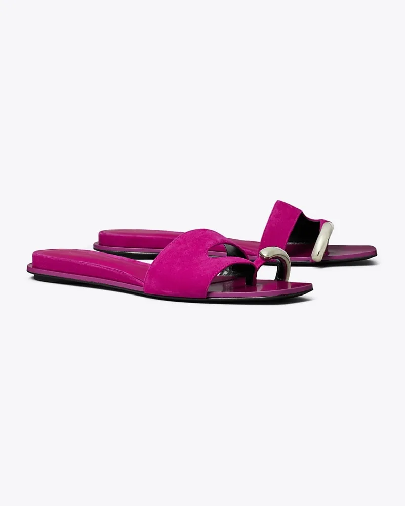 Tory Burch Damen Slide mit Piercingdetail Fuschia