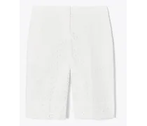 Embroidered Broderie Anglaise Bermuda Shorts
