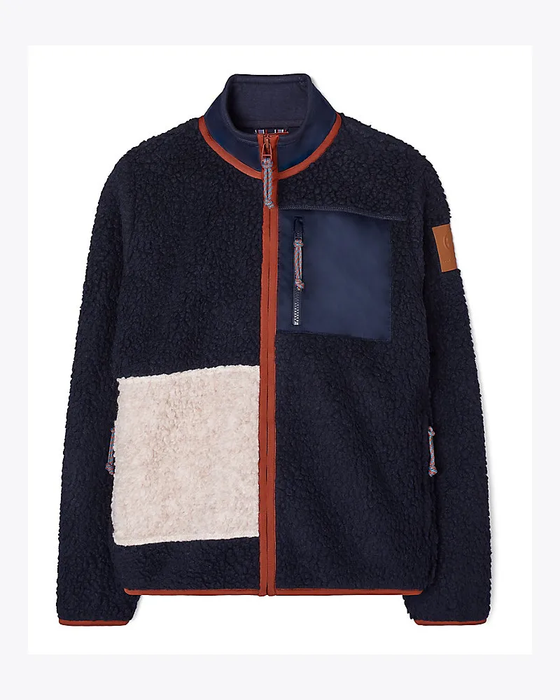 Tory Sport Colorblock-Jacke Aus Fleece Tory