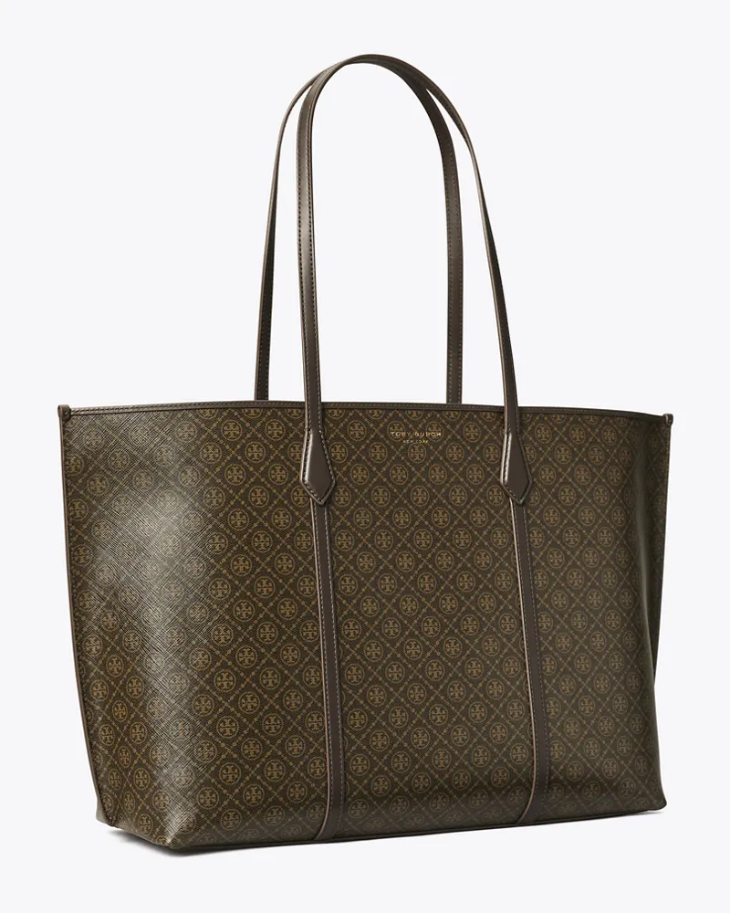 Tory Burch Damen Perry Tote Bag aus beschichtetem Canvas French