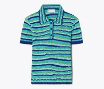 Damen Gestreiftes Poloshirt aus Baumwolle