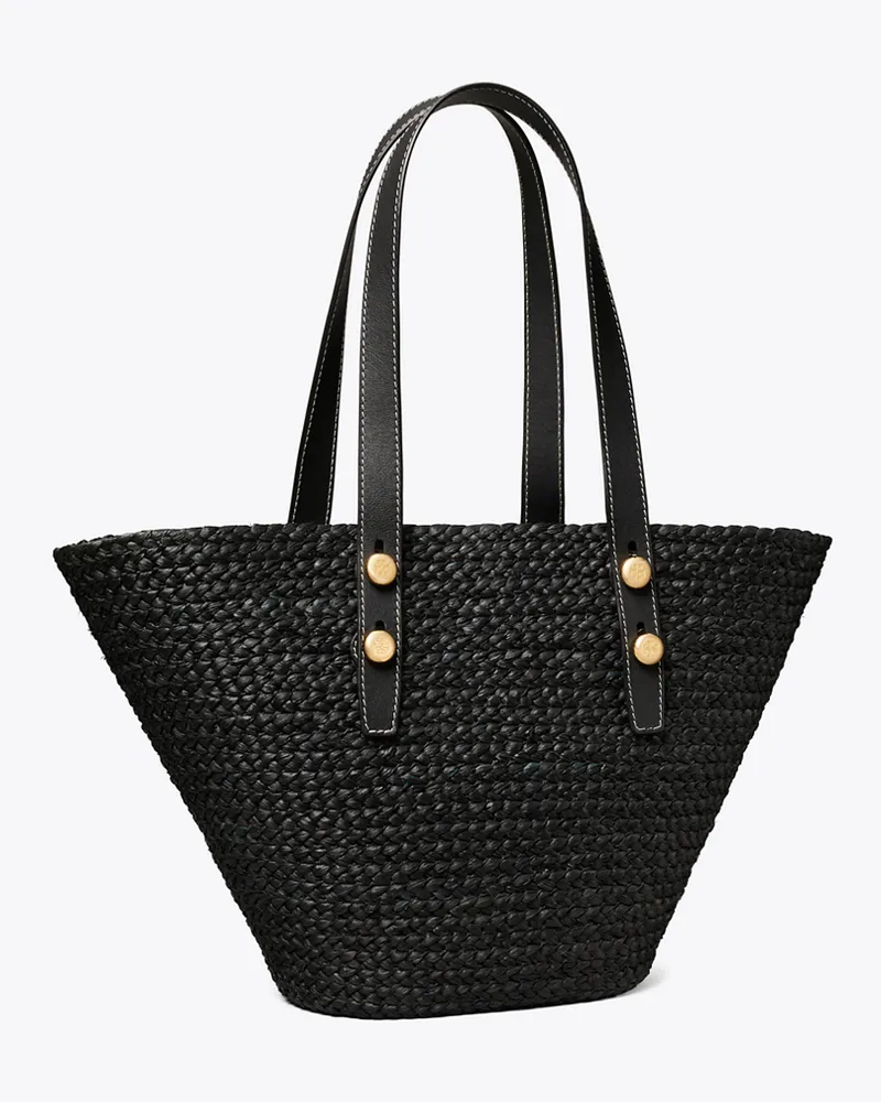 Tory Burch Kleine Romy Basket Tote Bag Black