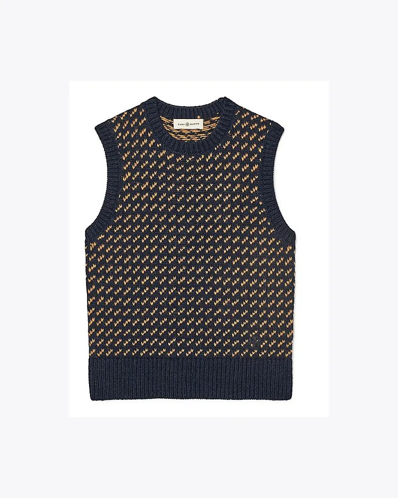 Tory Burch Fair-Isle-Weste Medium