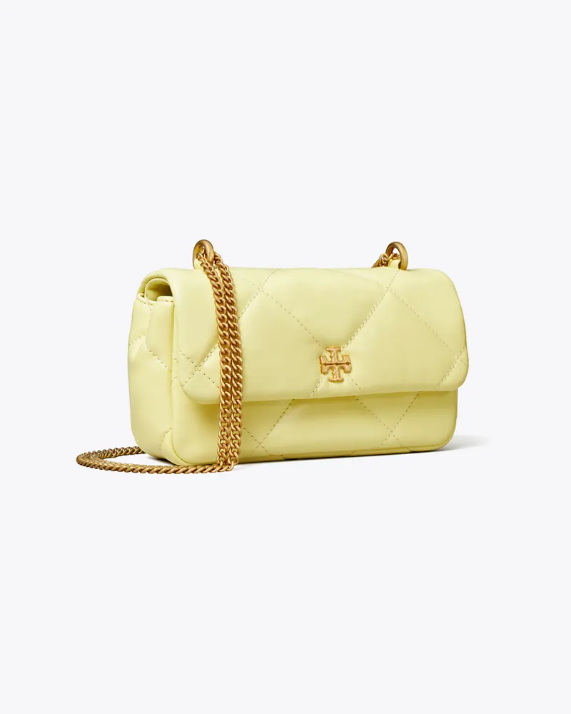 Tory Burch Damen Kira Diamond Quilt Mini Flap Bag Frozen