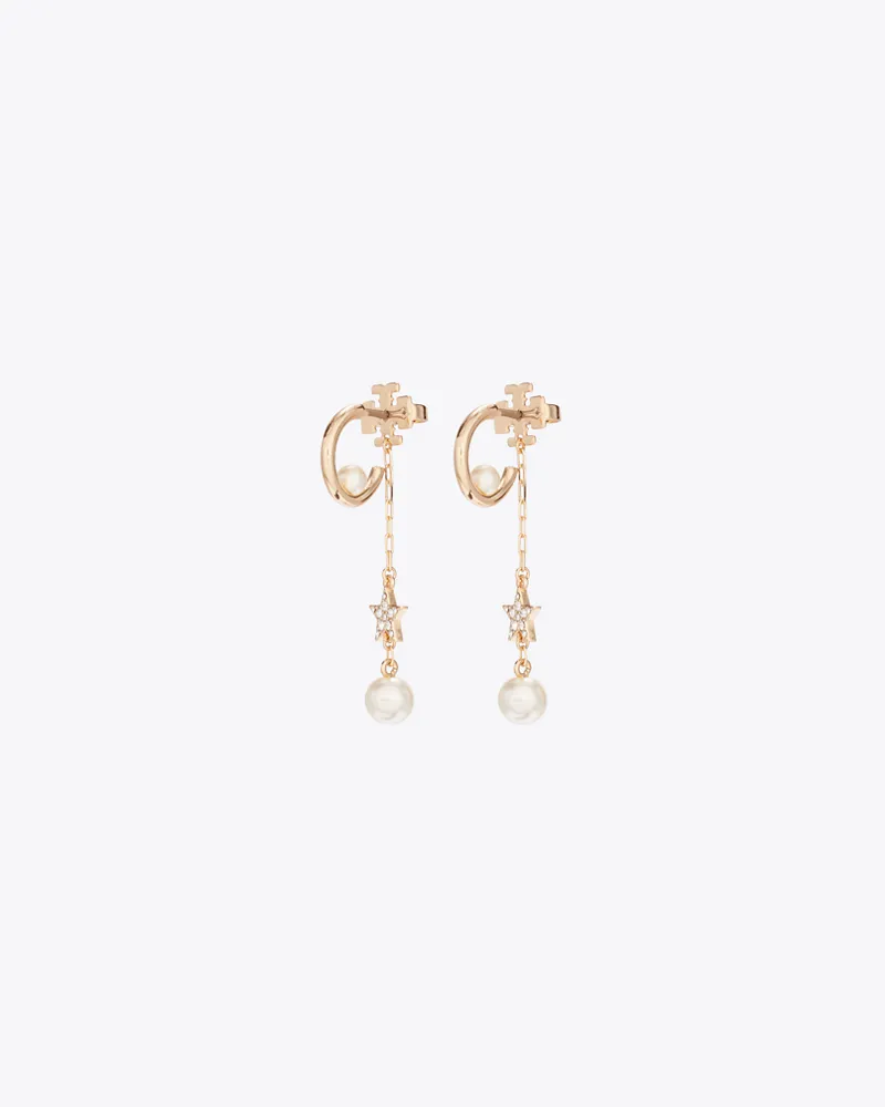 Tory Burch Moondance Ohrhänger mit Stern und Perle Tory