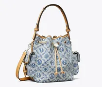 Damen Bucket Bag aus Denim mit T-Monogramm