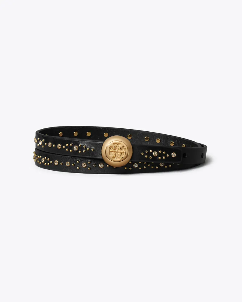 Tory Burch Romy Gürtel mit Nieten Black