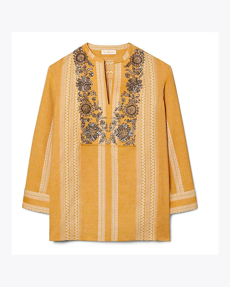 Tory Burch Verzierte Tunika Mit Pailletten Orange