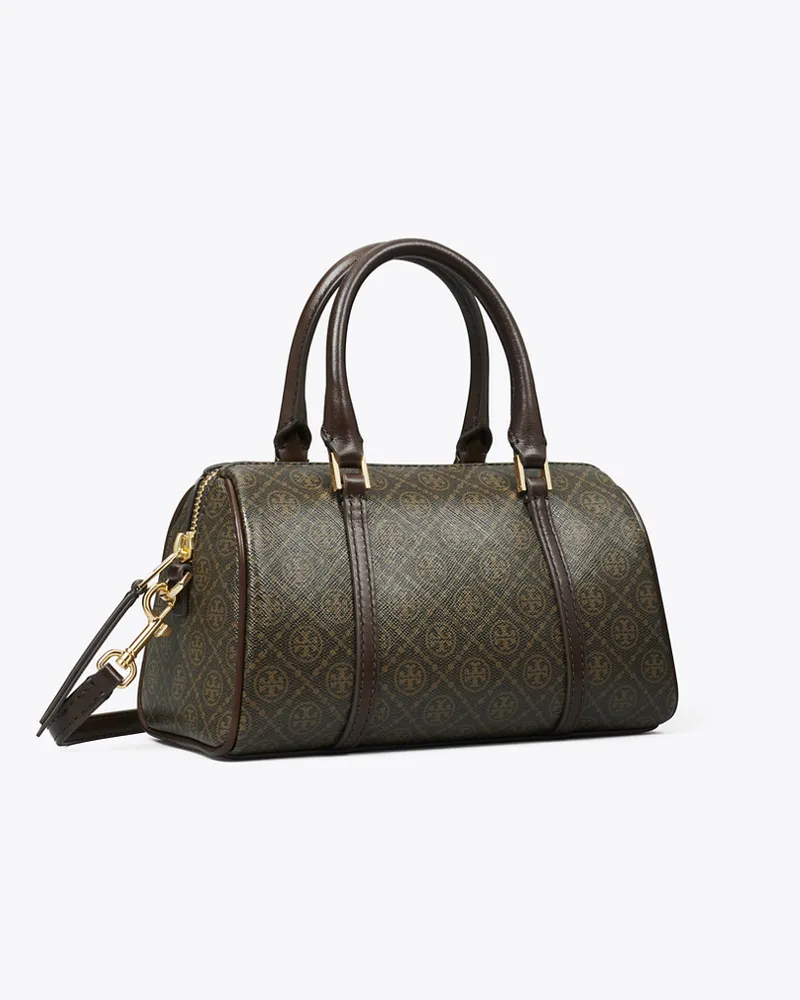Tory Burch Damen Petite Barrel Bag aus beschichtetem Canvas mit T-Monogramm French