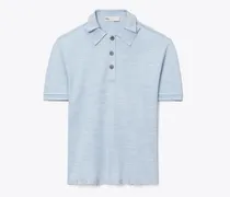 Damen Oversize-Poloshirt aus Seide