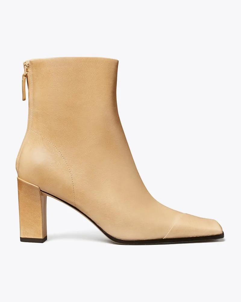 Tory Burch Asymmetrische Stiefelette mit Zehenkappe Sand