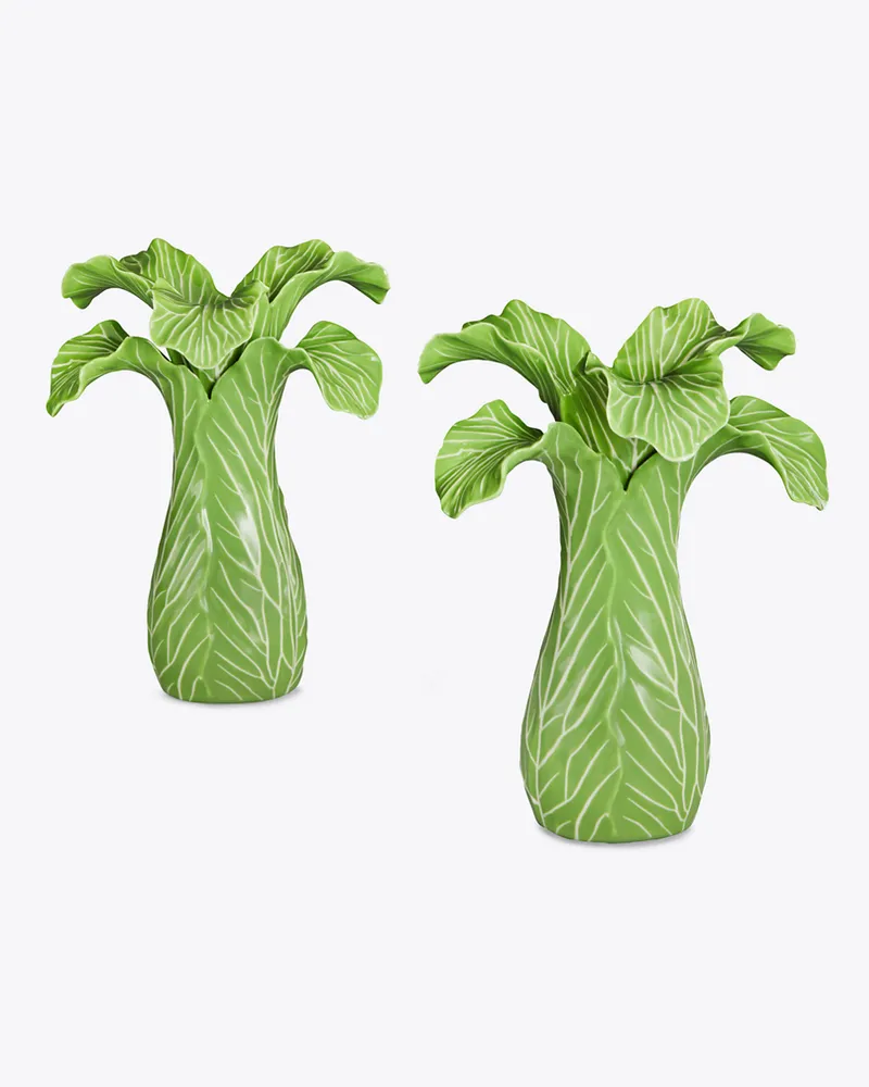 Tory Burch Lettuce Ware Kerzenhalter, 2er-Set Green