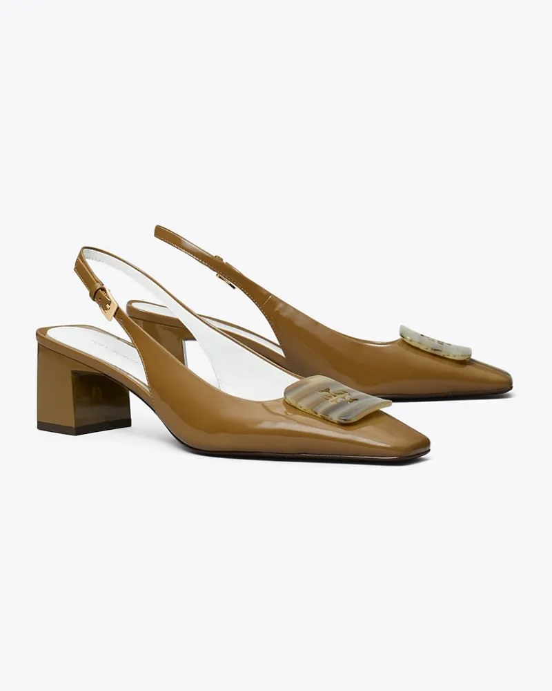 Tory Burch Damen Georgia Slingback Heel Almond