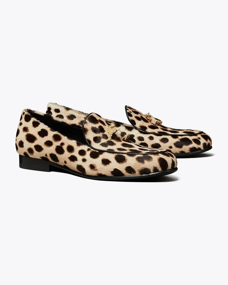 Tory Burch Lock Smoking Slipper Cheetah