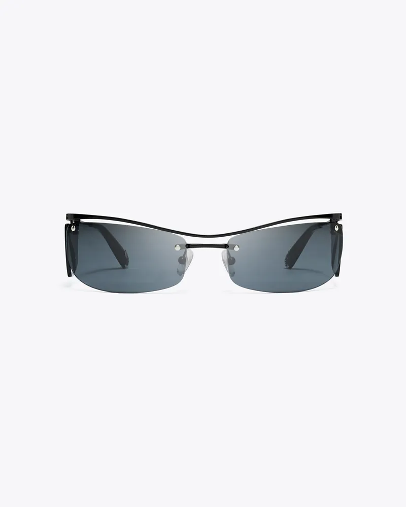 Tory Burch Double-Lens Runway Sunglasses Dark
