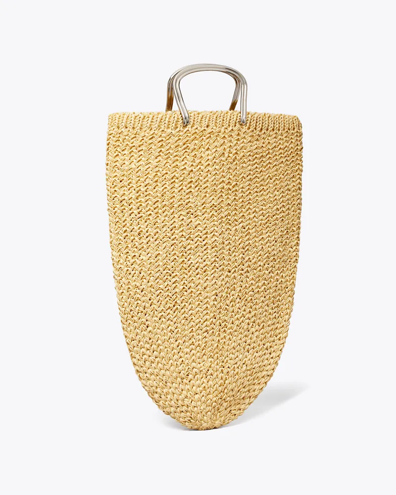 Tory Burch Large Crocheted Tote Natural