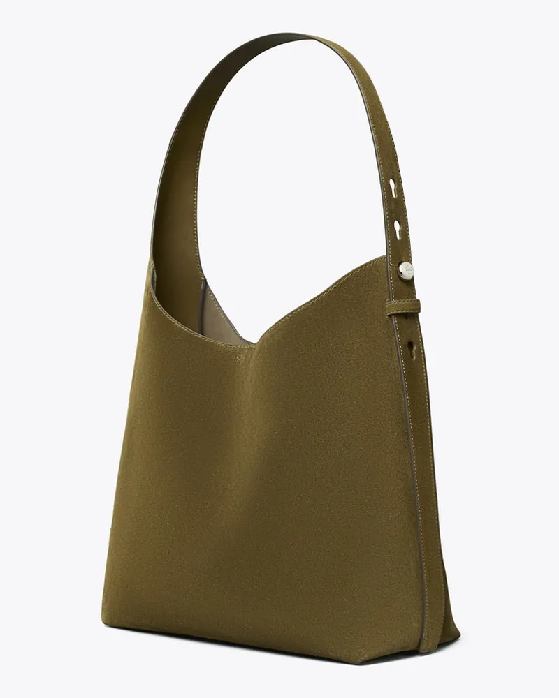 Tory Burch Damen Romy Hobo Bag aus Wildleder Deep