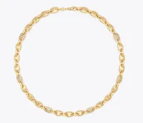 Damen Gemini Link Pavé Necklace