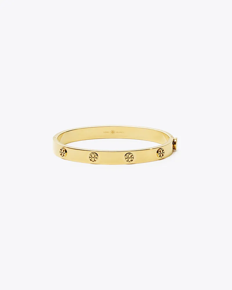 Tory Burch Damen Miller Scharnierarmreif mit Nieten, 7 mm Tory