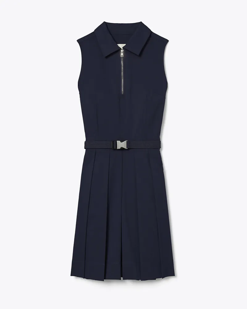 Tory Burch Damen Golfkleid mit Stretchanteil und Falten Deep