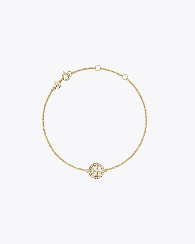 Tory Burch Damen Miller Gliederarmband mit Pavé in Gold Tory