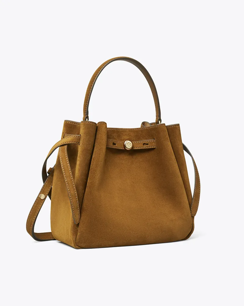 Tory Burch Damen Romy Bucket Bag aus Wildleder Park