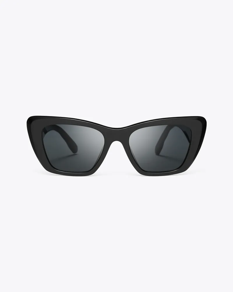 Tory Burch Damen Kira Cat-Eye Sunglasses Black
