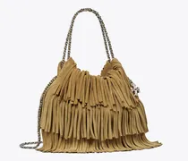 Damen Mini Fleming Hobo Bag mit Fransen