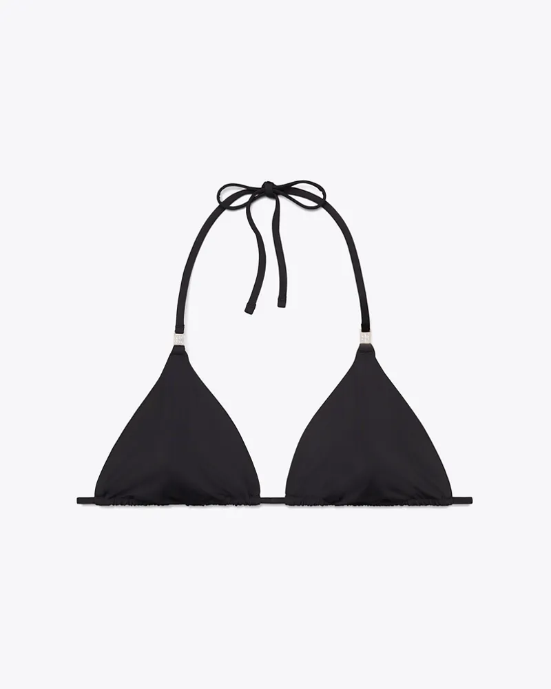 Tory Burch Einfarbiges Bikinioberteil Black