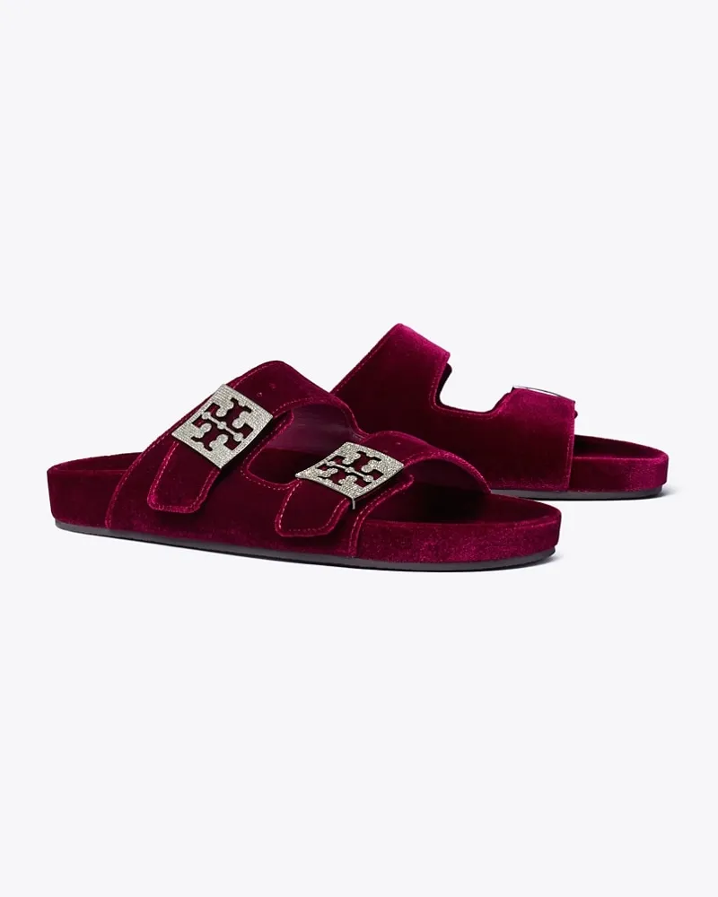 Tory Burch Damen Mellow Pavé Sandal Burgundy